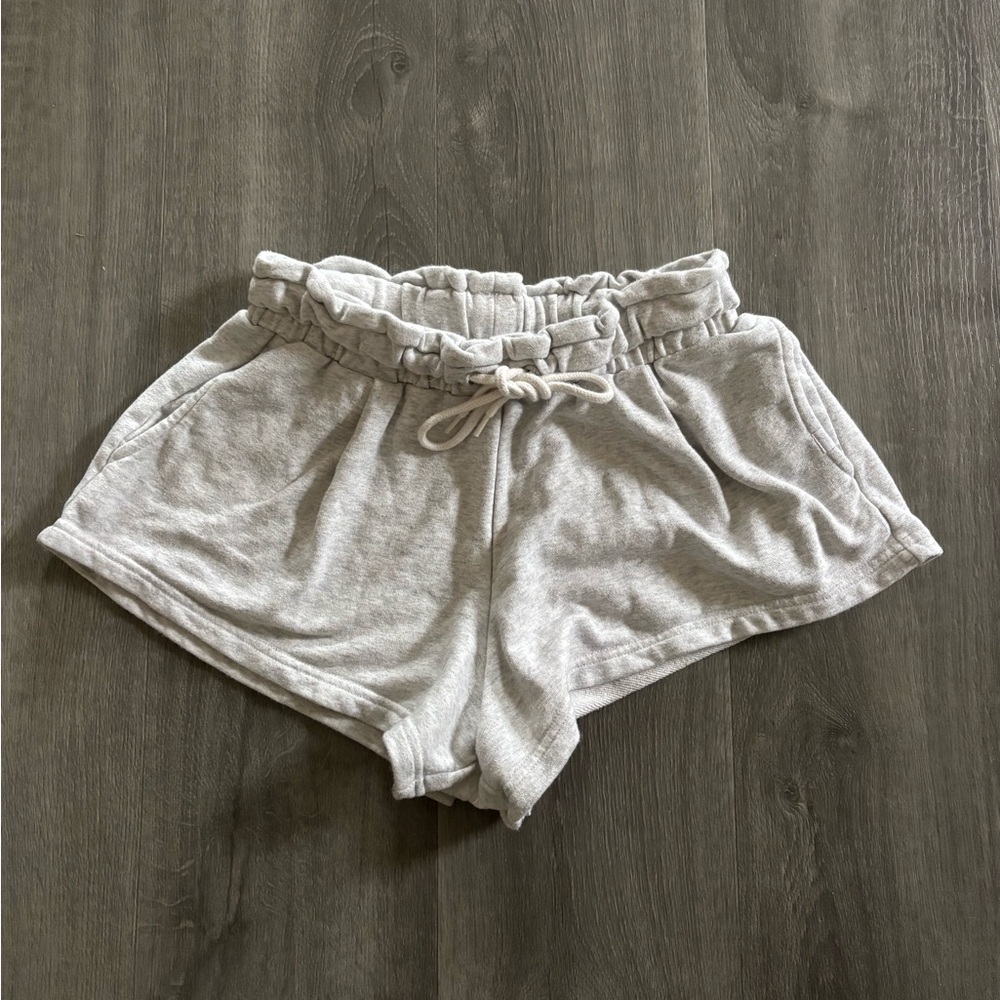 Out from under sweatshorts